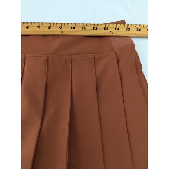 Athleta Endless Pleated Skort In Rust Orange Tennis Golf Athleisure Womens 8 New - Picture 11 of 12